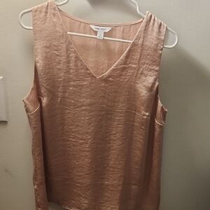 Nine West Women's Satin Pink Sleeveless Top